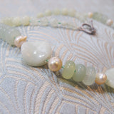 soft green jade handmade necklace