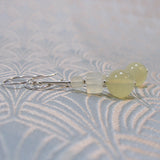 semi-precious jade earrings