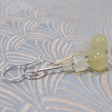 semi-precious earrings handmade jade
