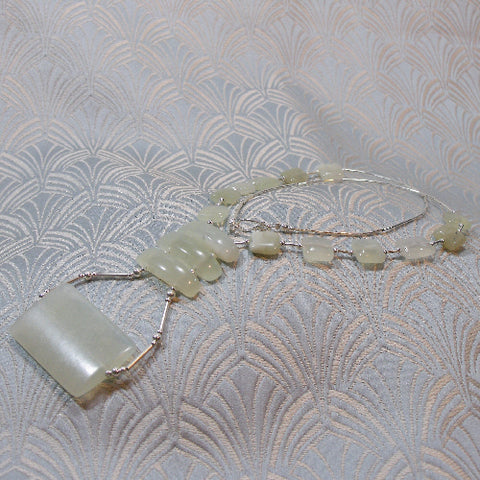 delicate semi-precious bead necklace, dainty semi precious necklace NM18