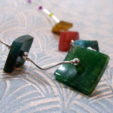 delicatae semi-precious gemstone sterling silver necklace