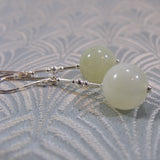 semi-precious jade earrings