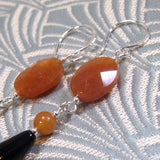 long drop beaded earrings