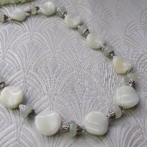 semi-precious bead necklace, semi-precious stone necklace BB81