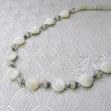 jade green necklace semi-precious jade beads
