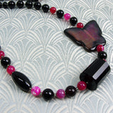 unique chunky semi-precious stone necklace