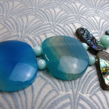 chunky blue semi-precious stones