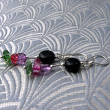 short drop semi-precious earrings uk