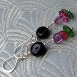 unique semi-precious stone handmade earrings