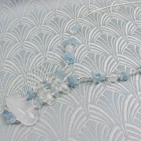 handmade semi-precious stone pendant necklace CC31