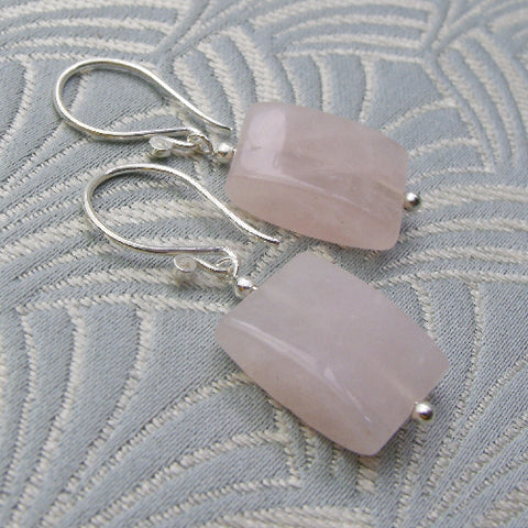 short semi-precious stone earrings, semi-precious bead earrings BB78