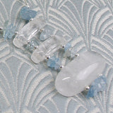 quartz semi-precious stone pendant