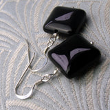 black onyx earring handmade uk