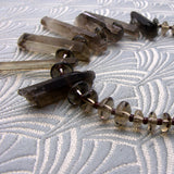 handcrafted smoky quartz brown statement necklace uk