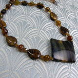 chunky tigers eye necklace