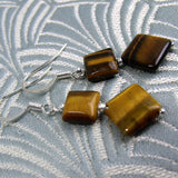 tigers eye earrings uk, tigers eye drop earrings