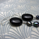 black gemstone beads