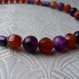 ca4rnelian agate semi-precious beads