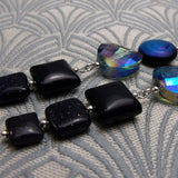 blue goldstone gemstone beads