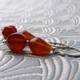 beaded semi-precious earrings, semi-precious stone bead earrings BB98