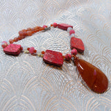 semi-precious handmade jewellery sale, sale necklace A194