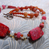 semi-precious handmade jewellery sale, sale necklace A194