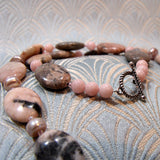 necklace clasp jasper beads
