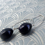 purple semi-precious gemstone jewellery earrings