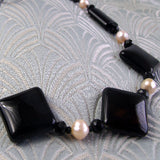 black onyx gemstone jewellery necklace