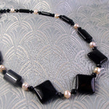unique black onyx handmade necklace