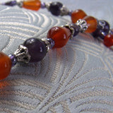 carnelian amethyst beads