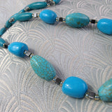 semi-precious blue turquoise beads