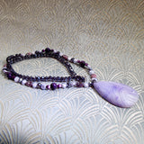 unique handmade agate gemstone pendant necklace uk