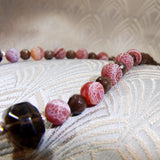brown semi-precious beads