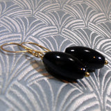 long black drop earrings uk