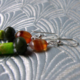 semi-precious handmade jewellery sale, sale earrings A184