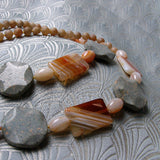 agate and jasper semi-precious stone beads