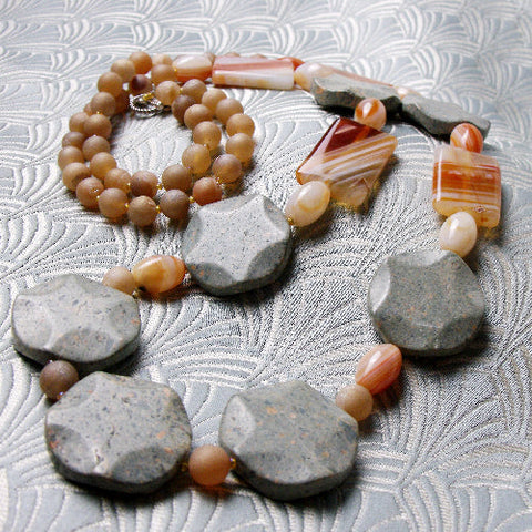 long chunky necklace, chunky bead necklace, beaded necklace A20