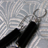 long handmade earrings, long drop earrings, long earrings A195