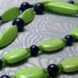 green blue semi-precious beads