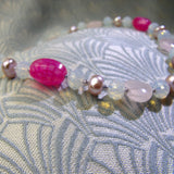 pink gemstone beads
