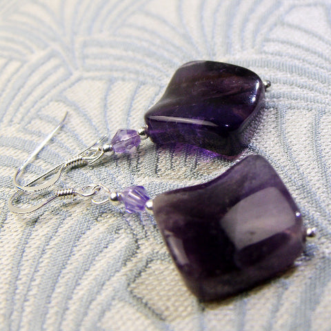 short semi-precious stone earrings, semi-precious bead earrings BB05