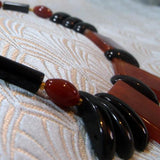 carnelian gemstone beads, black onyx gemstone beads