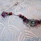 fluorite gemstone necklace
