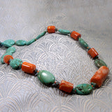 unique chunky turquoise necklace design
