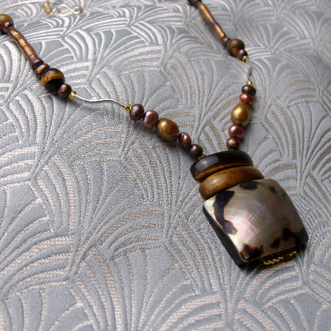 semi-precious bead necklace, semi-precious stone necklace BB27