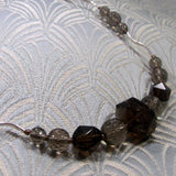 semi-precious stone necklace, semi-precious quartz bead necklace