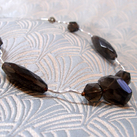 semi-precious bead necklace, semi-precious stone necklace (A50)
