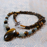 tigers eye necklace unique gemstone jewellery