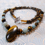 tigers eye handmade jewellery necklace